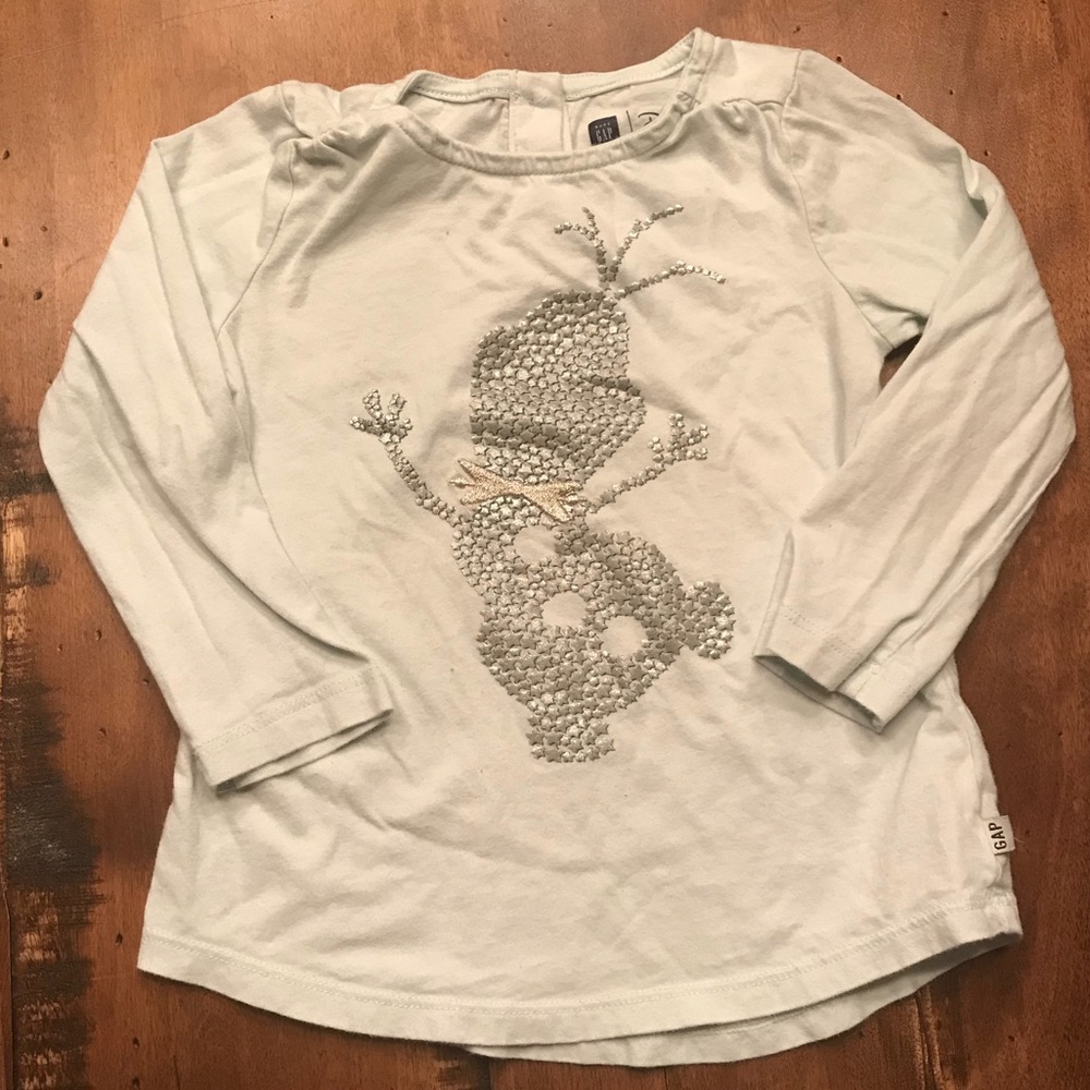 Baby Gap Disney Olaf Long Sleeve Top